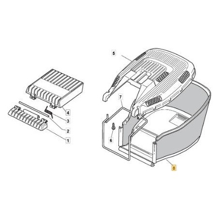 CONF.SACCO TELA EURO LAM. COLORE NERO ORIGINALE STIGA - 181002229/0 | Newgardenstore.eu