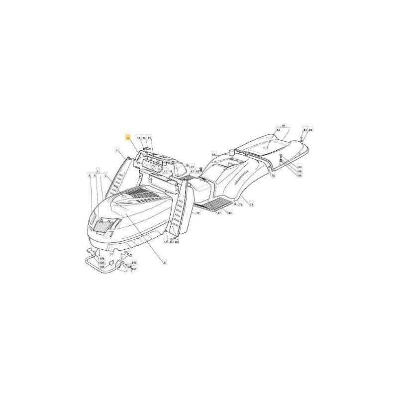 TABLERO MANDO NEGRO 901510 TCP HY ORIGINAL STIGA - 125120153/1