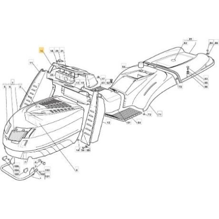 BLACK CONTROL DASHBOARD 901510 TCP HY ORIGINAL STIGA - 125120153/1 | Newgardenstore.eu