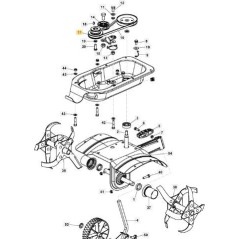 ORIGINAL STIGA BELT PULLEY - 1483-2065-01 | Newgardenstore.eu