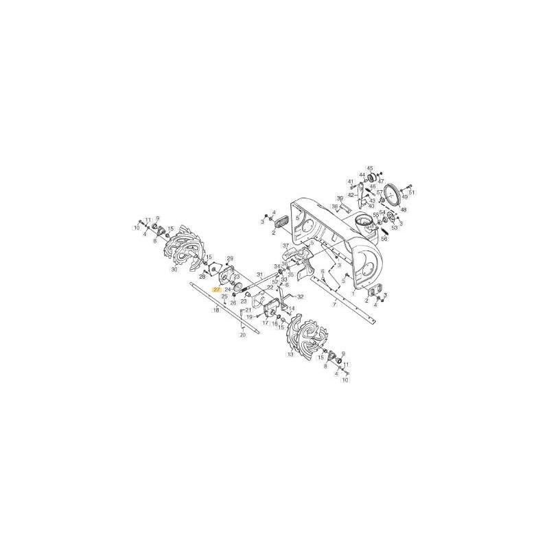 WORM HOUSING-RIGHT ORIGINAL STIGA - 1811-3083-01