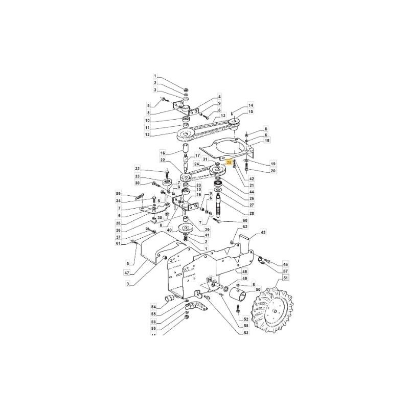 ORIGINAL STIGA RIEMENSCHEIBE – 1483-2354-01