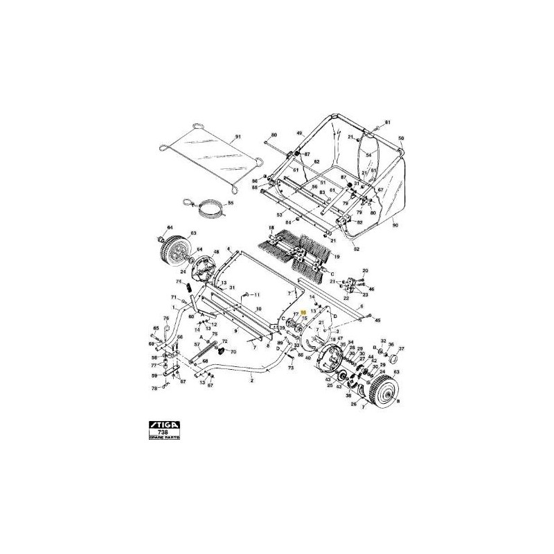 CUSCINETTO A SFERE ORIGINALE STIGA - 1319-2618-01