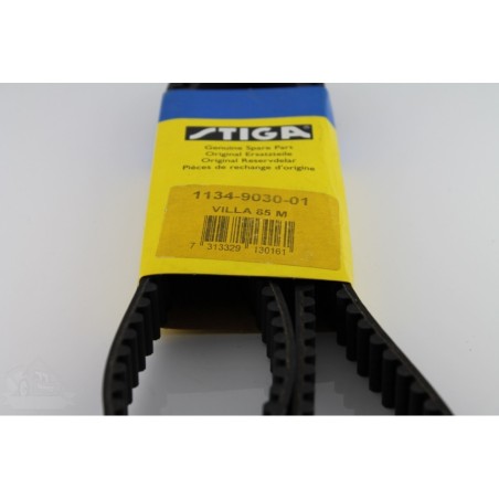 Blade plate timing belt ORIGINAL STIGA lawn tractor VILLA 85M 1134-9030-01 | Newgardenstore.eu