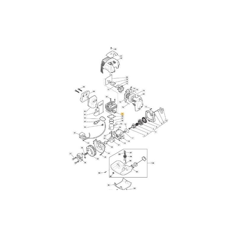 CYLINDRE 1E36F-2E-1 -RDC ORIGINE STIGA - 123071024/0