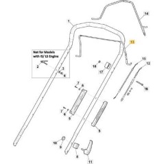 SCHWARZER BREMSSATZ HEBEL CTF x PRO MP150/55 ORIGINAL STIGA - 181003437/0 | Newgardenstore.eu