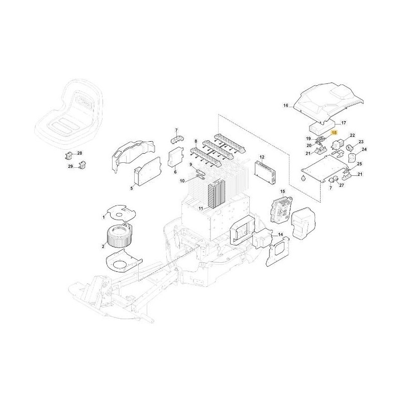 FUSIBLE ORIGINAL STIGA 125 A - 133340043/0