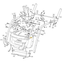 ORIGINAL STIGA FLEXIBLE SHAFT - 1811-3036-01