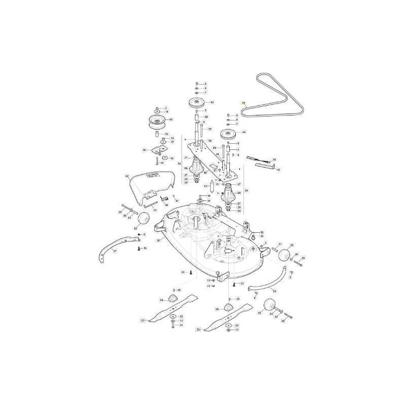 REINFORCED V-BELT A84 MTR108SD ORIGINAL STIGA - 135062028/0