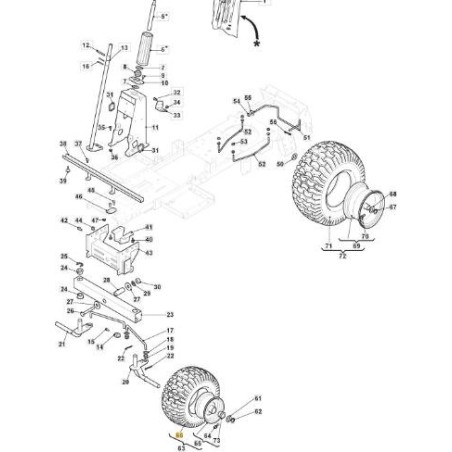 Pneumatico 13" ORIGINALE STIGA trattorino tagliaerba combi 1066 hq 125590000/0 | Newgardenstore.eu