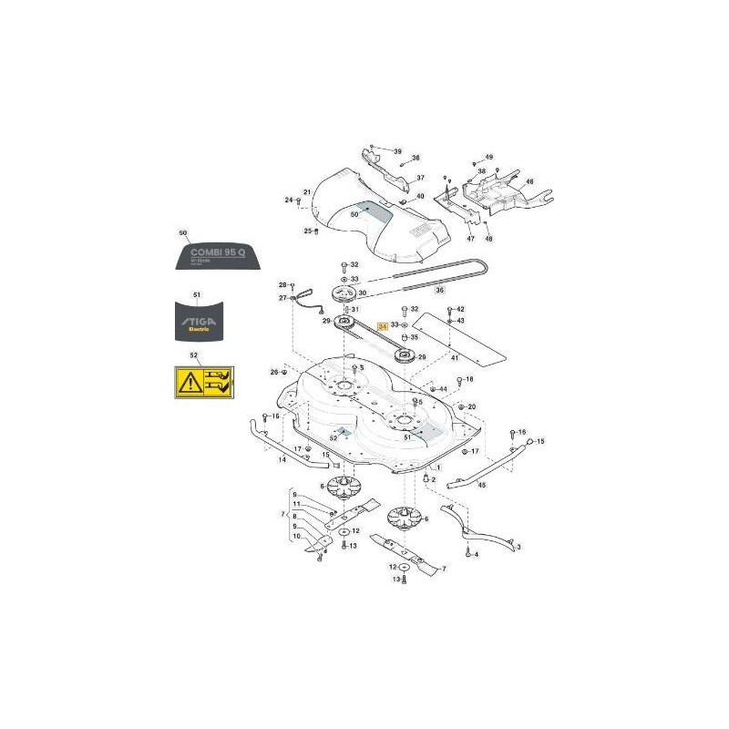 CINGHIA DENTATA PIATTO 95 QF ORIGINALE STIGA - 135061512/0