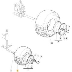REIFEN 15X6.00-6 PR2 TL S373A DELI ORIGINAL STIGA - 125590032/0 | Newgardenstore.eu