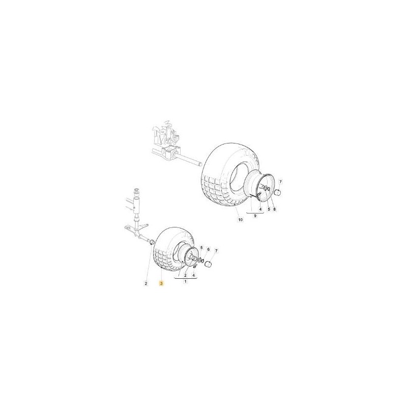 NEUMÁTICO 15X6.00-6 PR2 TL S373A DELI ORIGINAL STIGA - 125590032/0