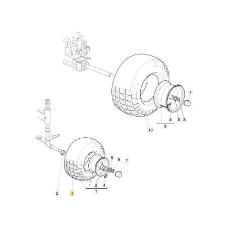 PNEUMATICO 15X6.00-6 PR2 TL S373A DELI ORIGINALE STIGA - 125590032/0 | Newgardenstore.eu