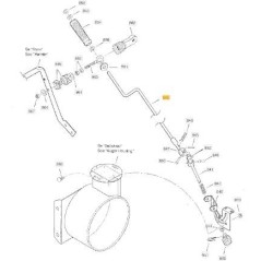 ORIGINAL STIGA CHIMNEY CONTROL ROD - 1812-1707-01