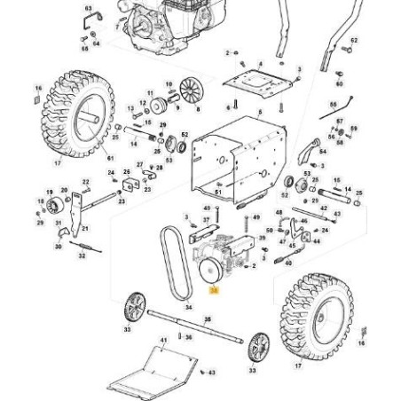 STIGA ORIGINAL T5 trigger gun - 1500-9002-01 | Newgardenstore.eu