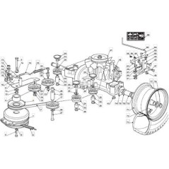 POLEA DE MOTOR HIDRÁULICO ORIGINAL STIGA TC HE CON EMBRAGUE - 125601580/0
