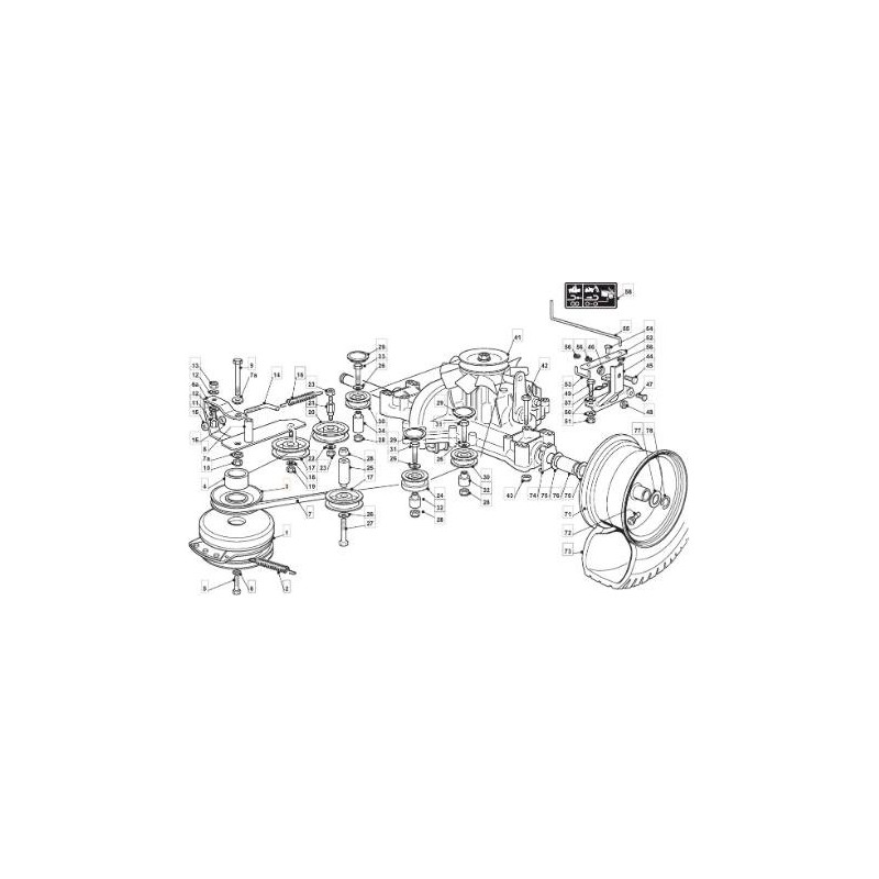 PULEGGIA MOTORE TC HE HYDRO C/FRIZIO ORIGINALE STIGA - 125601580/0