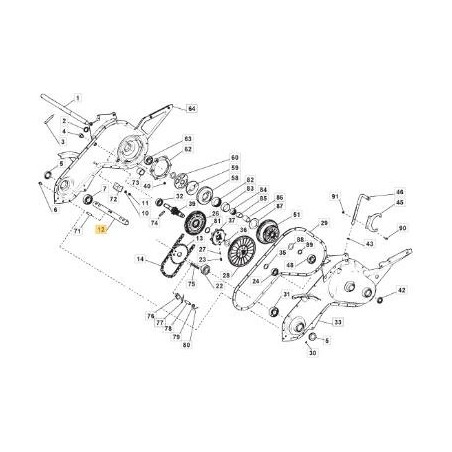 ALBERO COMANDO FRESE ORIGINALE STIGA - 118800123/0 | Newgardenstore.eu