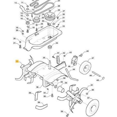 PREMIÈRE ET DEUXIÈME ÉTOILE COMPLÈTE SX ORIGINAL STIGA - 118803010/0 | Newgardenstore.eu