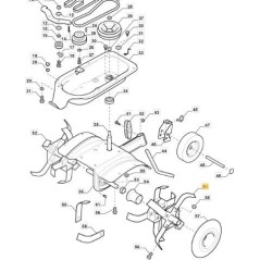 PRIMA E SECONDA STELLA COMPLETA DX ORIGINALE STIGA - 118803009/0