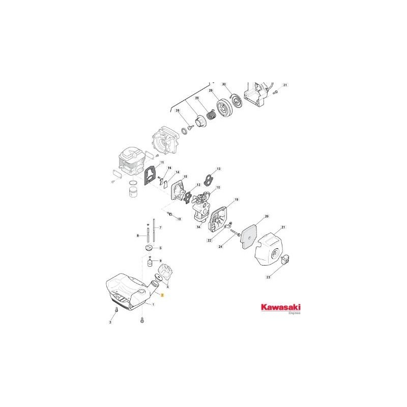 RÉSERVOIR DE CARBURANT ORIGINAL STIGA COMP - 118801892/0
