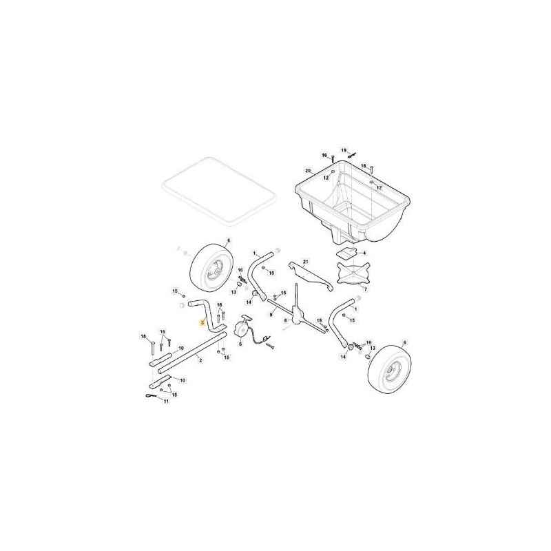 TUBO DE CONTROL ORIGINAL STIGA - 118890321/0