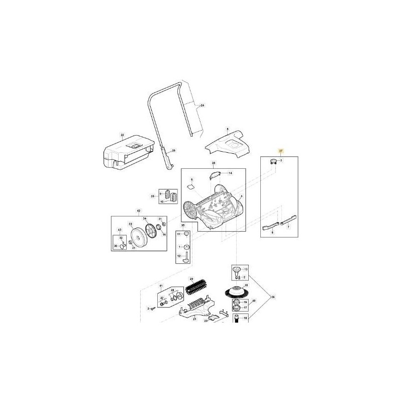 KIT DE BOUTON DE RÉGLAGE ORIGINAL STIGA SWP 577 - 118821369/0