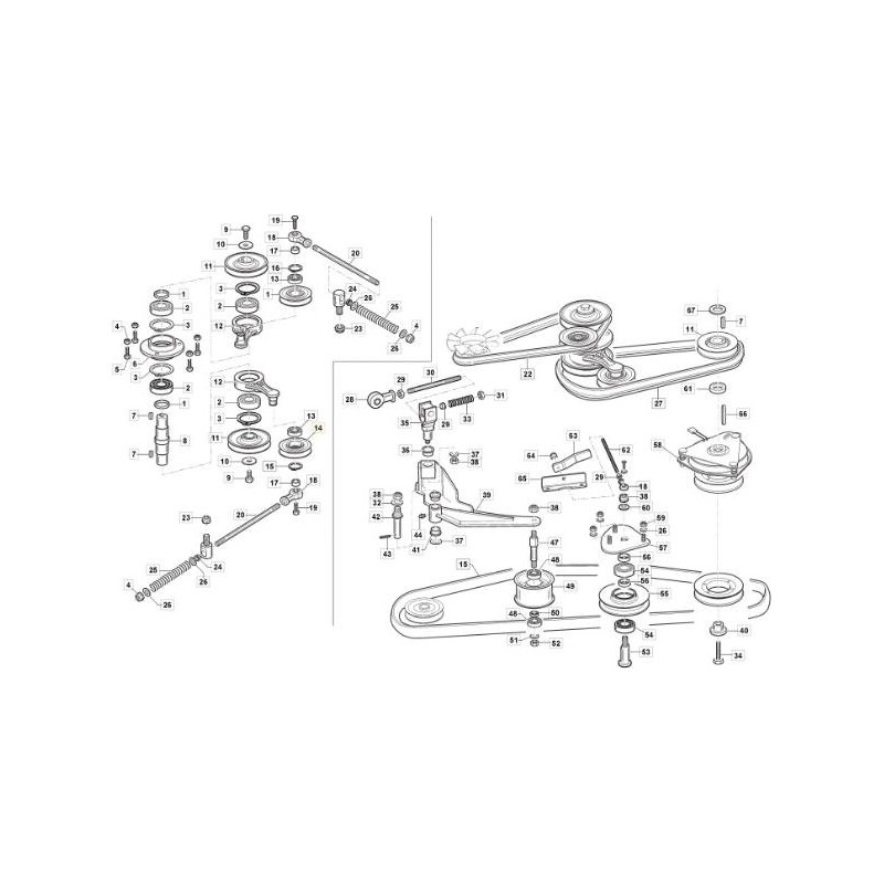 ORIGINAL STIGA HYDROSTATISCHE SPANNROLLE – 118830533/0