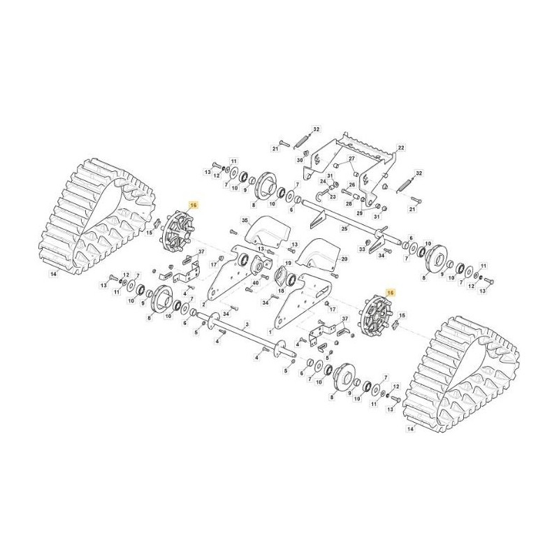 PULEGGIA CINGOLI ORIGINALE STIGA - 118820354/0