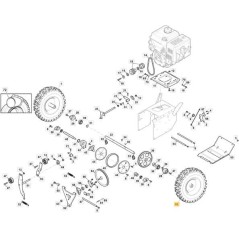 KOMPLETTES RAD SX AS 56 P - SWS600/800 ORIGINAL STIGA - 118820211/0