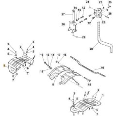 PROTECTION DROITE ORIGINALE STIGA - 118802868/1 | Newgardenstore.eu