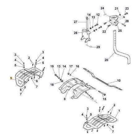 PROTECCIÓN DERECHO STIGA ORIGINAL - 118802868/1 | Newgardenstore.eu