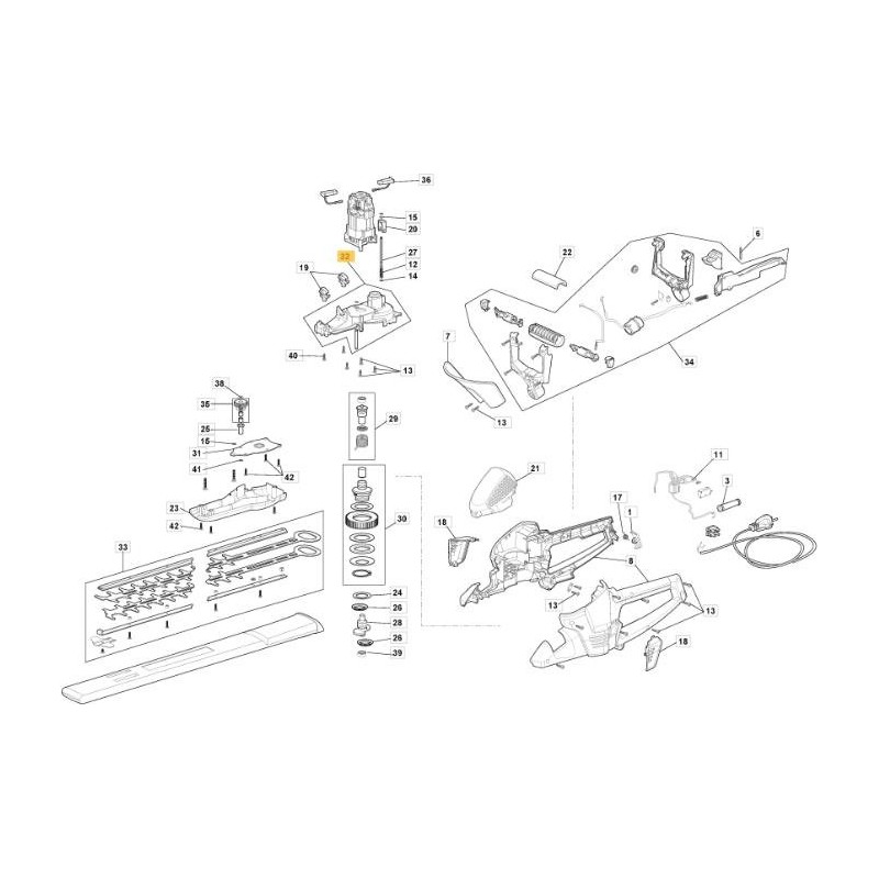 CARTER SUPERIORE ORIGINALE STIGA - 118801675/0