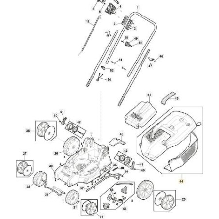 TASCHENSATZ E 340 Li 40 ORIGINAL STIGA - 118811048/0 | Newgardenstore.eu