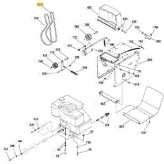 V-BELT HA ORIGINAL STIGA - 1812-2838-01 | Newgardenstore.eu