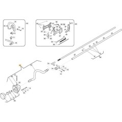 FLEX SHAFT AND ORIGINAL STIGA TRANSMISSION SUPPORT - 118804990/0