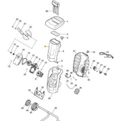 TAPA ORIGINAL STIGA AMARILLA - 118802923/0 | Newgardenstore.eu