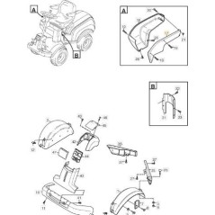 TAPA DE CONSOLA DERECHA ORIGINAL STIGA PARK - 1134-4360-01 | Newgardenstore.eu