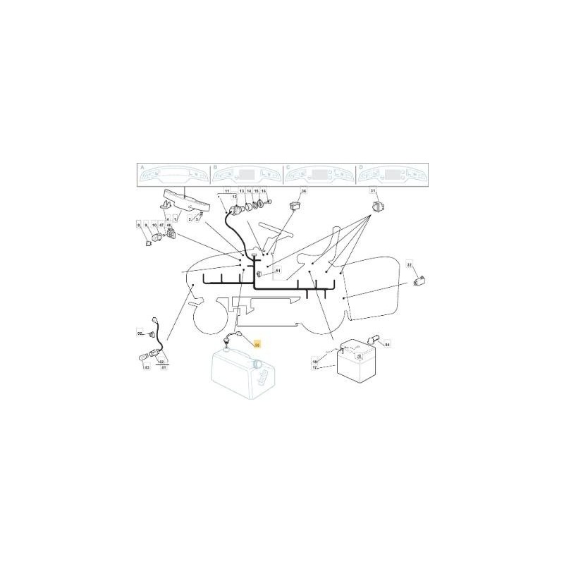 INDICATORE LIVELLO BENZINA TCX DA 05/06 ORIGINALE STIGA - 125290001/0