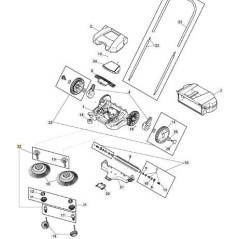 KIT EJE DE RUEDA - SWP 355 ORIGINAL STIGA - 118821357/0