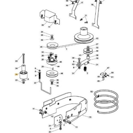 POLEA GALOP. DELANTERA TC/MP ZNB ORIGINAL STIGA - 125601600/0 | Newgardenstore.eu