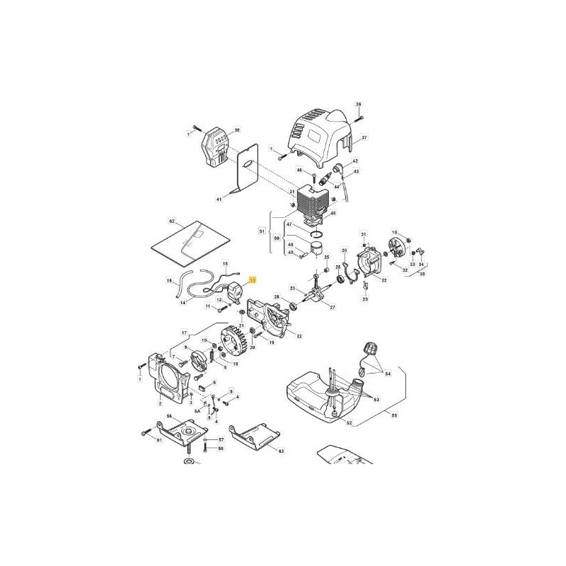 Bobine d'allumage GGP CASTELGARDEN ALPINA pour débroussailleuse 45 52 006429