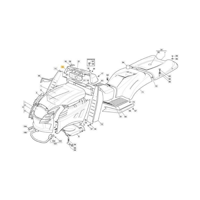 KIT SALPICADERO NCS8000N TCP C/F INT.FR. (FTI) ESTIGA ORIGINAL - 325120279/0