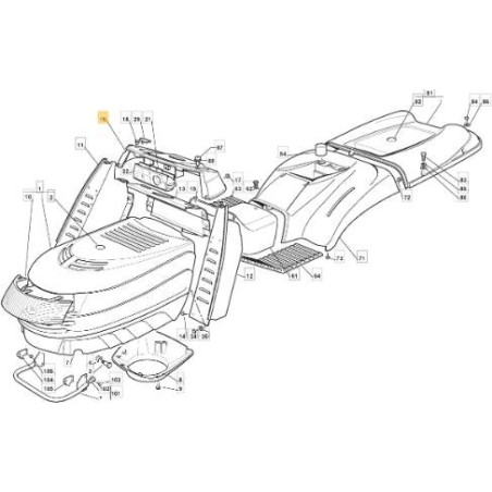 DASHBOARD KIT TCP BLACK x NEW ORIGINAL STIGA BOARD - 325120257/0 | Newgardenstore.eu