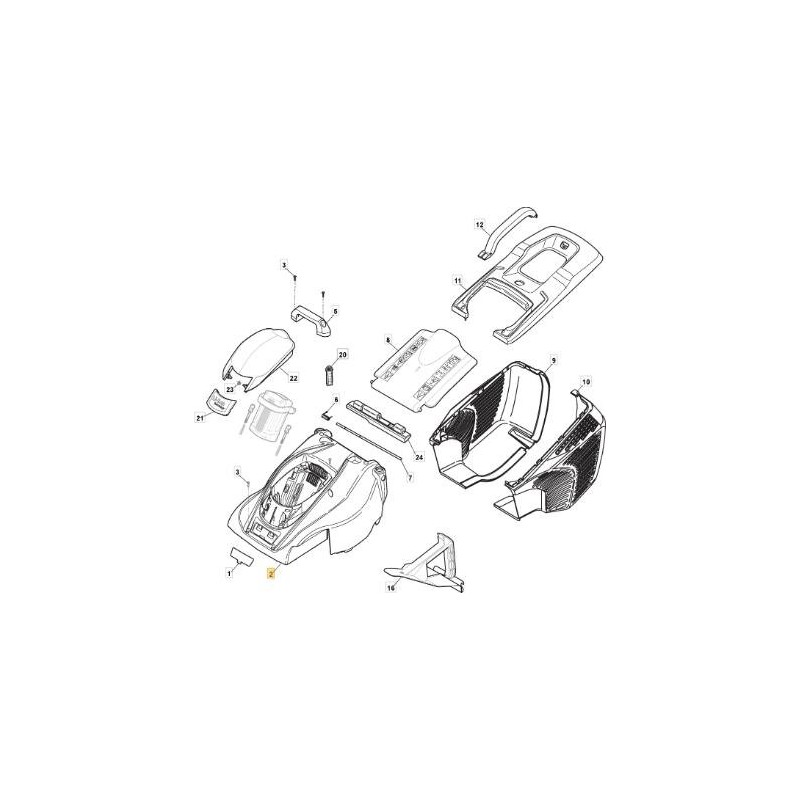 CANOPY EL 340 Li GELB STIGA (AVIO) ORIGINAL STIGA - 322055223/0