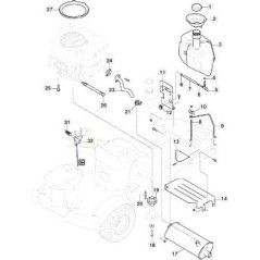 ACCELERATOR CABLE PC/PCH '21 TWIN ORIGINAL STIGA - 187000224/0 | Newgardenstore.eu