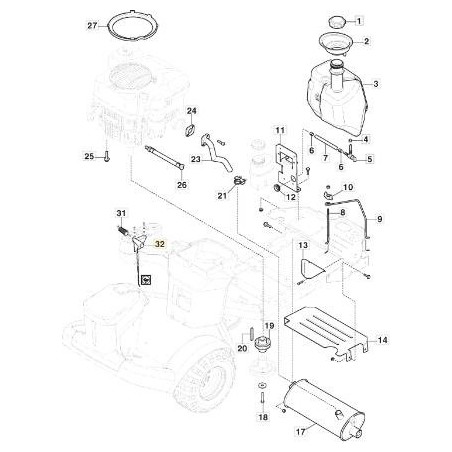 ACCELERATOR CABLE PC/PCH '21 TWIN ORIGINAL STIGA - 187000224/0 | Newgardenstore.eu