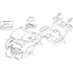 STIGA SDST YELLOW BONNET AIR CONVEYOR ORIGINAL STIGA - 325108109/0 | Newgardenstore.eu