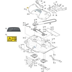IMPRIMANTE TRANSMISSION CARTER CD85-95-105 NCS8000N ORIGINAL STIGA - 337060031/0